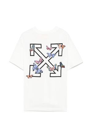 Butterfly Arrow T-Shirt OFF WHITE KIDS | OGAA001S25JER0080110